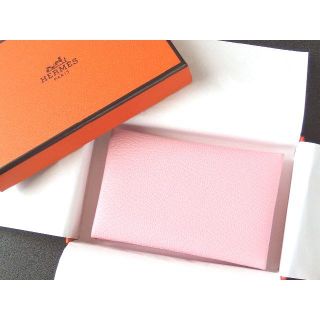 エルメス(Hermes)のエルメス　カードケース　カルヴィ　ローズサクラ　新品　(名刺入れ/定期入れ)