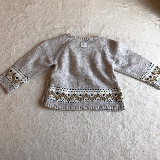 PETIT BATEAU(プチバトー)の PETIT  BATEU  うさぎニット☆ キッズ/ベビー/マタニティのベビー服(~85cm)(ニット/セーター)の商品写真