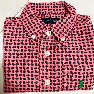 ラルフローレン(Ralph Lauren)のラルフローレン キッズ シャツ ペイズリー柄 ピンク(シャツ/カットソー)