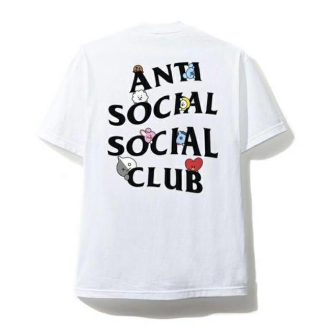 防弾少年団(BTS)(ボウダンショウネンダン)のM ANTI SOCIAL SOCIAL CLUB BTS 防弾少年団 BT21 メンズのトップス(Tシャツ/カットソー(半袖/袖なし))の商品写真
