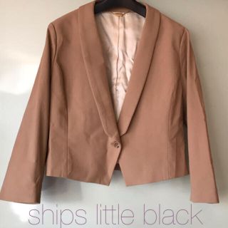 シップス(SHIPS)のships little black ショールカラー  ジャケット ベージュ M(テーラードジャケット)