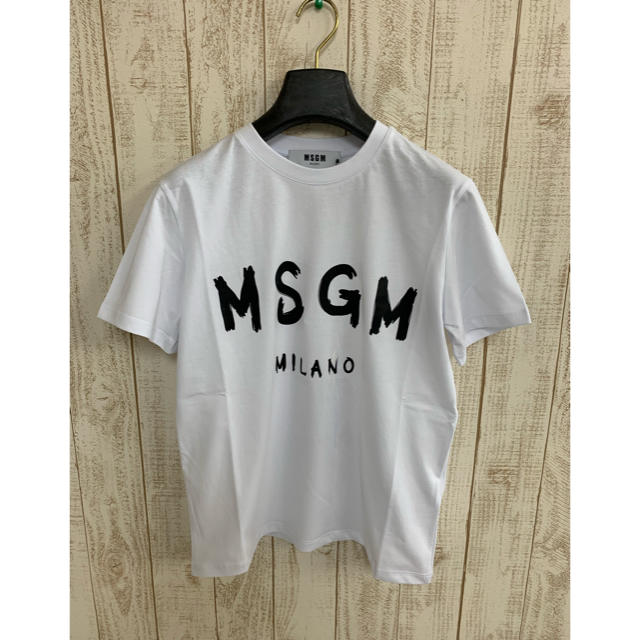 MSGMエムエスジーエム新品人気ロゴTシャツホワイトタグ付き送料込み