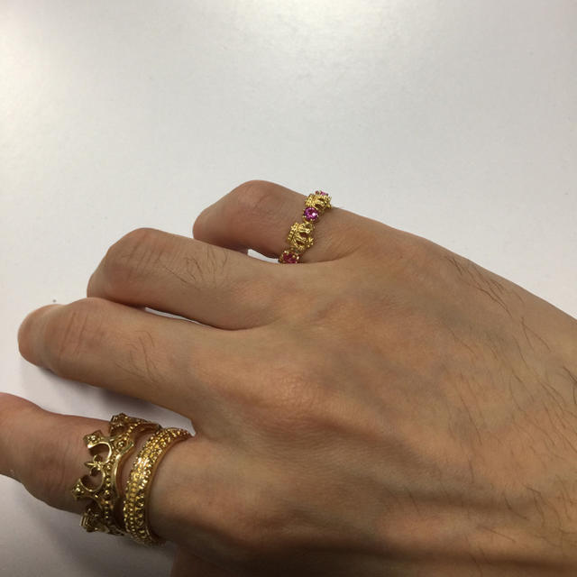 Justin Davis(ジャスティンデイビス)のk18   Justin Davis  チェリッシュリング 美品  レディースのアクセサリー(リング(指輪))の商品写真