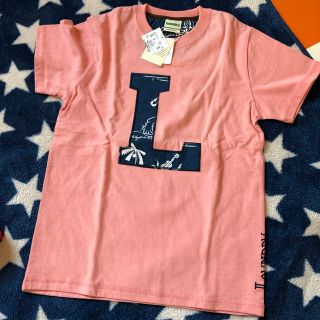 laundry★【L】刺繍Tシャツ ピンク(Tシャツ(半袖/袖なし))