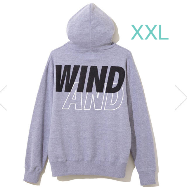 メンズwind and sea 即完売 パーカー XXL