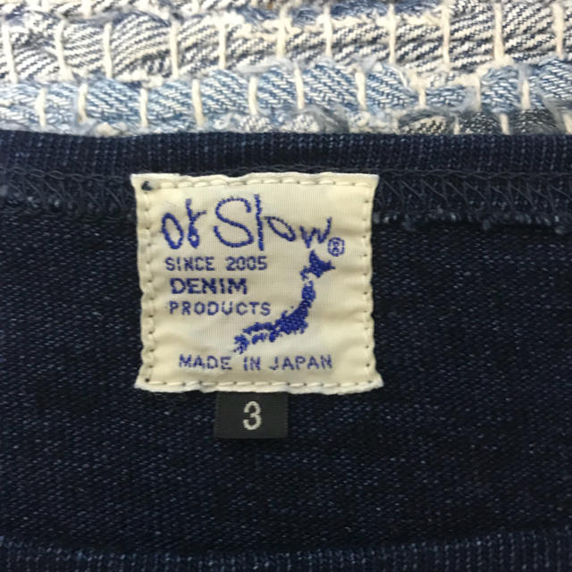 BEAMS(ビームス)のorSlow INDIGO BOAT NECK CUT & SEWN メンズのトップス(Tシャツ/カットソー(七分/長袖))の商品写真