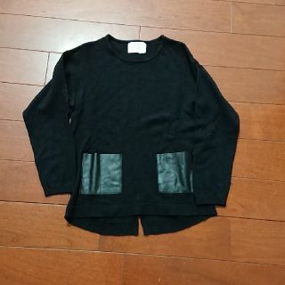 ザラ(ZARA)のZARA  ニット  ポケットレザー(ニット)