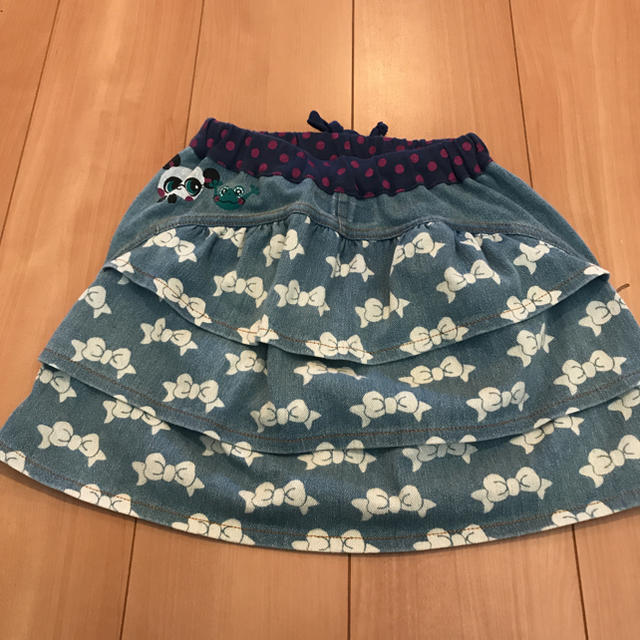 GrandGround(グラグラ)のグラグラ ストレッチ デニムスカート 130 キッズ/ベビー/マタニティのキッズ服女の子用(90cm~)(スカート)の商品写真