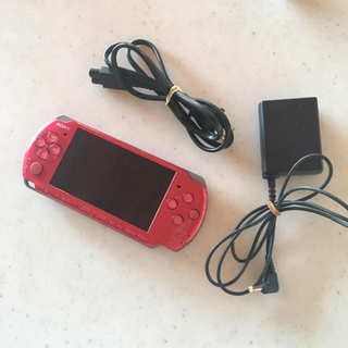 プレイステーションポータブル(PlayStation Portable)のPSP 3000 赤(携帯用ゲーム機本体)