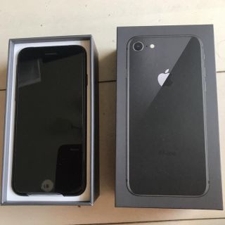 アップル(Apple)の【値下げ】iPhone8 スペース グレー64G(スマートフォン本体)