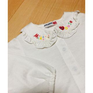 ミキハウス(mikihouse)の【金土日限界値下げ♡】美品ミキハウス ブラウス 70サイズ(シャツ/カットソー)