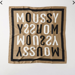 マウジー(moussy)の新作完売☆MOUSSYロゴビッグスカーフ☆レオパードスカーフも出品してます♪(バンダナ/スカーフ)