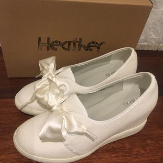 ヘザー(heather)のHeatherシューズ白Mサイズ【美品】(スニーカー)