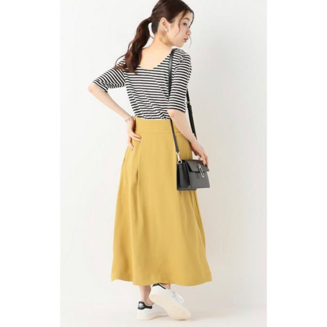 SLOBE IENA スローブイエナ タックロングスカート イエロー 1