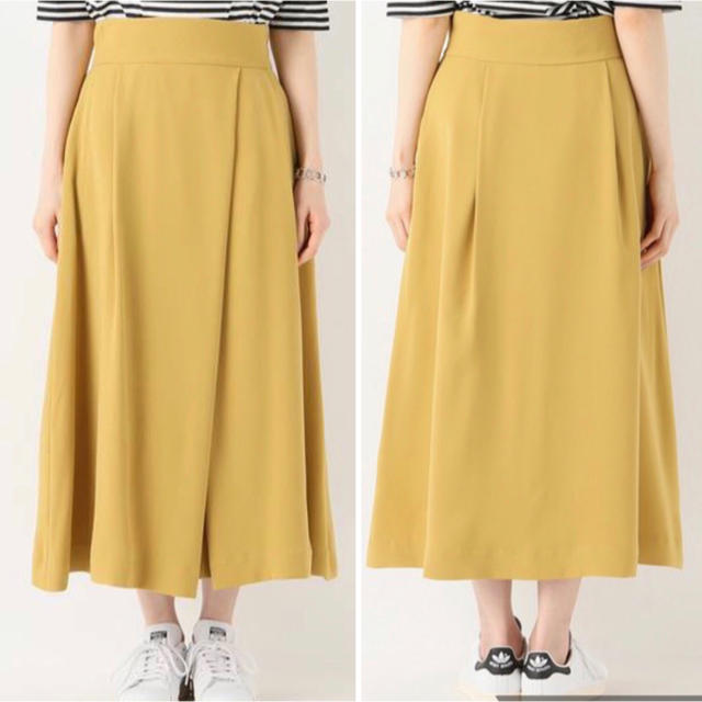 SLOBE IENA スローブイエナ タックロングスカート イエロー 2