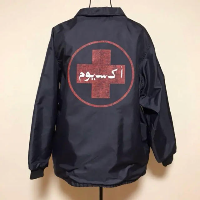 ☆美品 アーペーセー “AXIOM” ロゴ バック プリント コーチジャケット