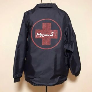 アーペーセー(A.P.C)の☆美品 アーペーセー “AXIOM” ロゴ バック プリント コーチジャケット(ナイロンジャケット)