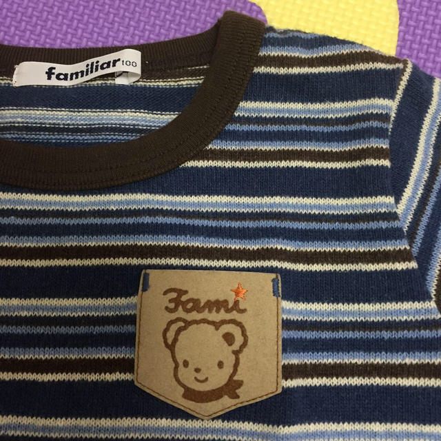 familiar(ファミリア)のfamiliarワンポイント長袖 100 キッズ/ベビー/マタニティのキッズ服男の子用(90cm~)(その他)の商品写真