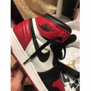 ナイキ(NIKE)のJordan 1 bred toe 24(スニーカー)