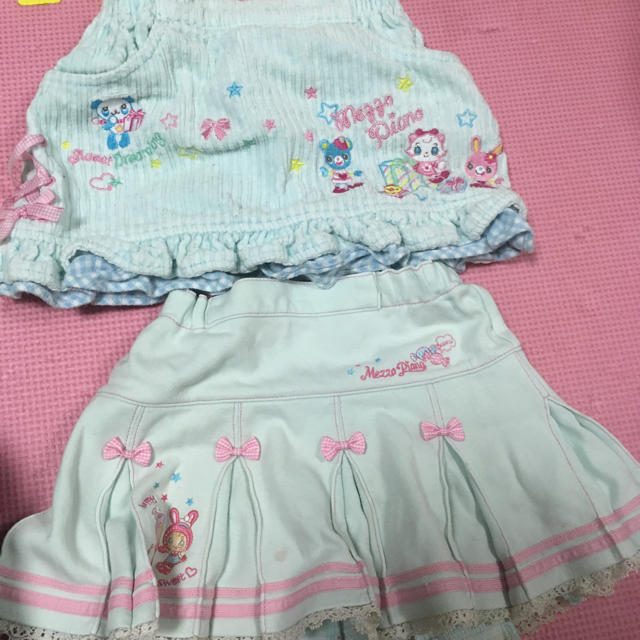 mezzo piano(メゾピアノ)のメゾピアノ  スカート 2点セット キッズ/ベビー/マタニティのキッズ服女の子用(90cm~)(スカート)の商品写真