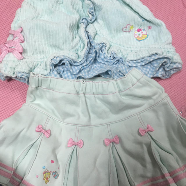 mezzo piano(メゾピアノ)のメゾピアノ  スカート 2点セット キッズ/ベビー/マタニティのキッズ服女の子用(90cm~)(スカート)の商品写真