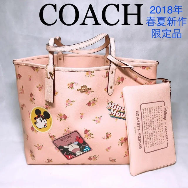 COACH - 最終値下げ coach 可愛い♡ ミニー 花柄 ピンクの通販 by