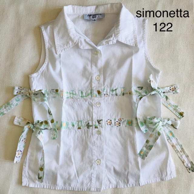 Simonetta(シモネッタ)のsimonetta ノースリーブブラウス キッズ/ベビー/マタニティのキッズ服女の子用(90cm~)(ブラウス)の商品写真