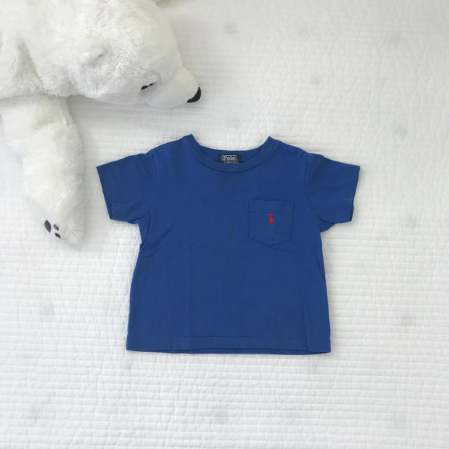 Polo ラルフローレン Tシャツ 青 80㎝ キッズ/ベビー/マタニティのベビー服(~85cm)(Ｔシャツ)の商品写真