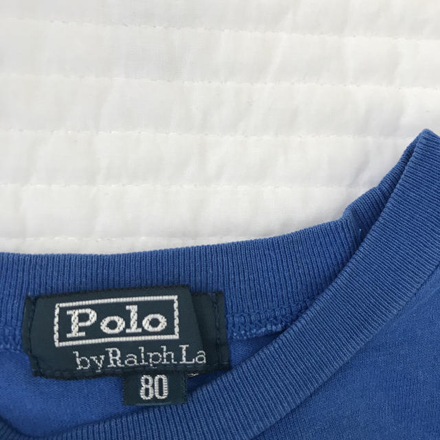 Polo ラルフローレン Tシャツ 青 80㎝ キッズ/ベビー/マタニティのベビー服(~85cm)(Ｔシャツ)の商品写真