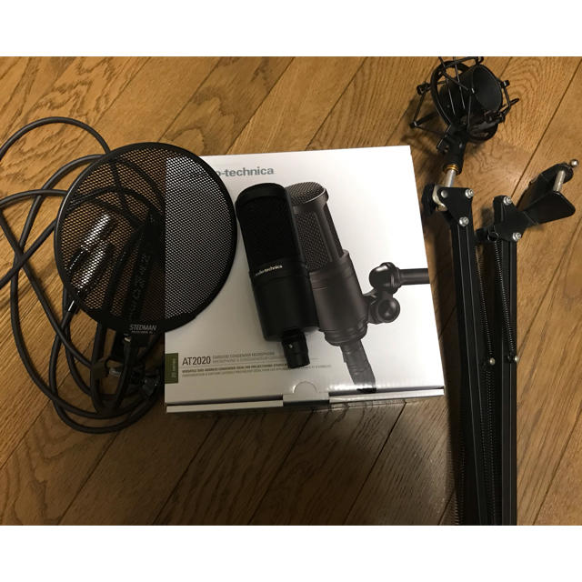 audio-technica - オーディオテクニカ AT2020 コンデンサーマイク セット 美品 実況者向けの通販 by J｜オーディオ