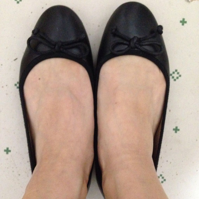 GU(ジーユー)のgu バレエシューズ ブラック レディースの靴/シューズ(ハイヒール/パンプス)の商品写真