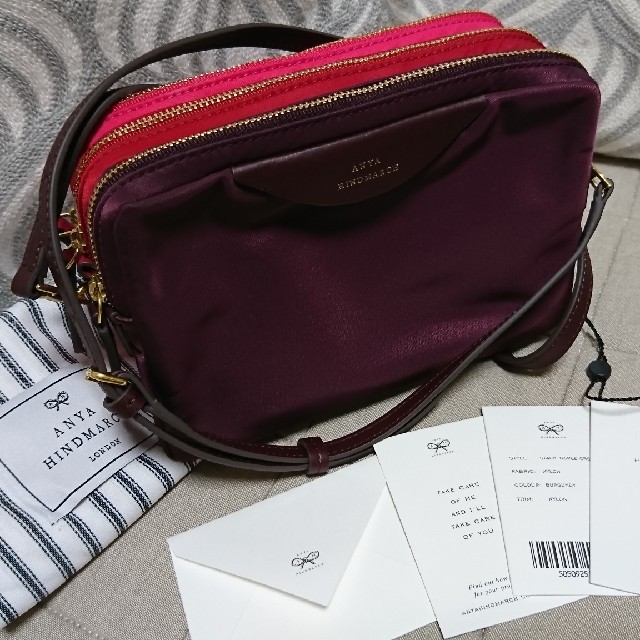 新品未使用 ANYA HINDMARCH トリプルジッパー ショルダー - ショルダー ...