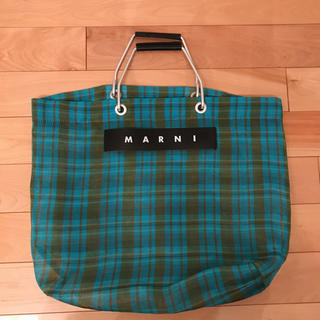 マルニ(Marni)のななりん様専用 マルニフラワーカフェ 限定色 グリーン(かごバッグ/ストローバッグ)