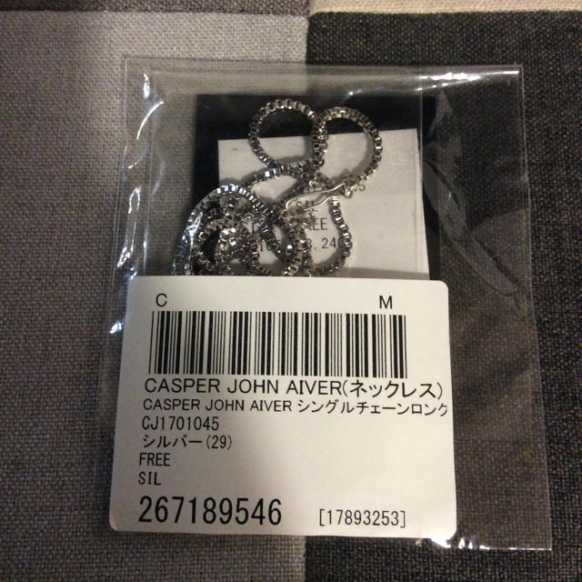 【極美品】CASPER JOHN AIVER シングルチェーン ロングネックレス メンズのアクセサリー(ネックレス)の商品写真