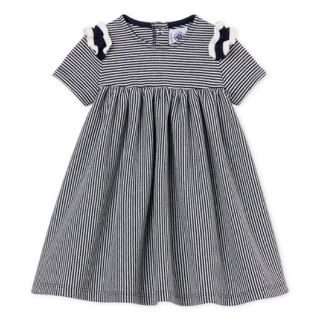 プチバトー(PETIT BATEAU)のだいゆい様専用♡36m  プチバトー コットンピケミラレワンピース(ワンピース)