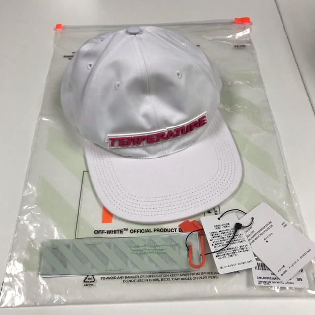 OFF-WHITE(オフホワイト)の値下げ★Off-white 18SS TEMPERATURE  白キャップ メンズの帽子(キャップ)の商品写真