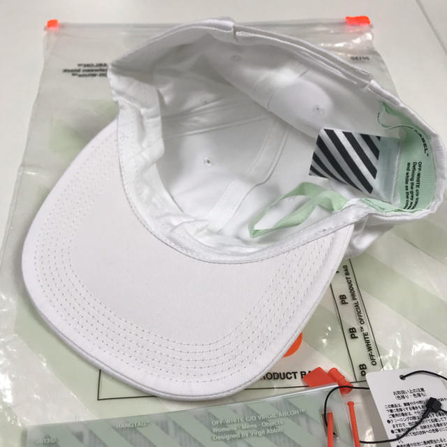 OFF-WHITE(オフホワイト)の値下げ★Off-white 18SS TEMPERATURE  白キャップ メンズの帽子(キャップ)の商品写真