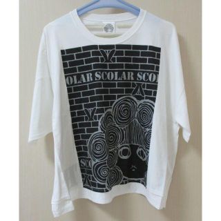 スカラー(ScoLar)のゆきたま様専用　ＷＡＬＬスカラコＴシャツ　白　箔プリントグレー　ＮＡＶＹ長袖(Tシャツ(半袖/袖なし))