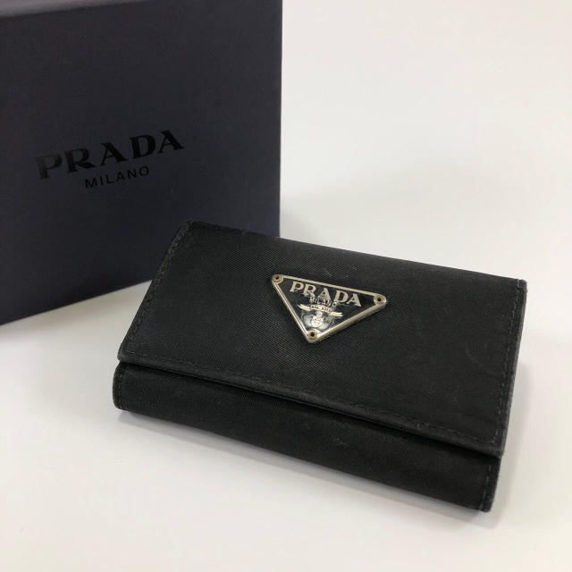 PRADA(プラダ)の正規品 PRADA プラダ ナイロン ブラック キーケース JR1-148  レディースのファッション小物(キーケース)の商品写真