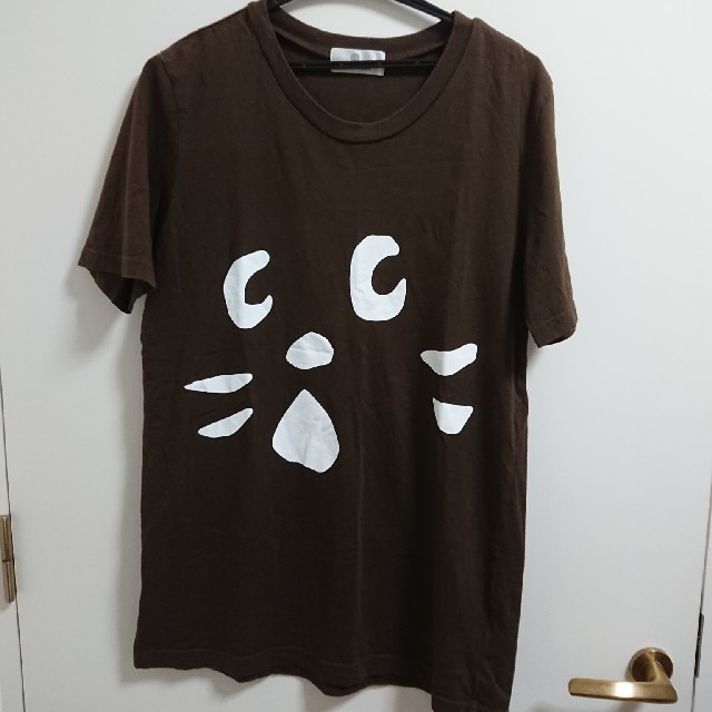 Ne-net(ネネット)のネネット にゃー Tシャツ ビッグフェイス Lサイズ レディースのトップス(Tシャツ(半袖/袖なし))の商品写真