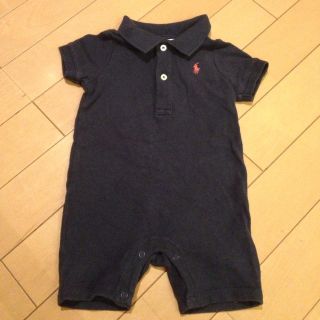 ラルフローレン(Ralph Lauren)のラルフローレンの紺色ロンパース、6Ｍ(ロンパース)