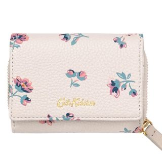 キャスキッドソン(Cath Kidston)の新品Cath kidston プリンティッドスモールレザーコンパクトウォレット(財布)