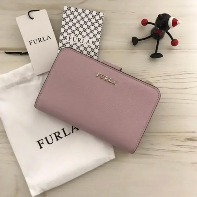 FURLA/フルラ 財布 折財布 二つ折り レザー ピンク 新品未使用品