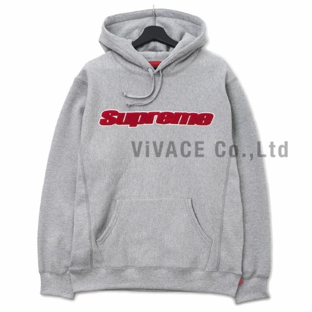 Supreme Chenille Hooded Sweatshirt 灰S