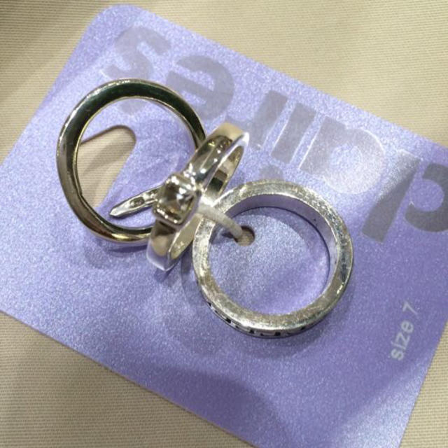 claire's(クレアーズ)の新品★7号リング 3個セット レディースのアクセサリー(リング(指輪))の商品写真