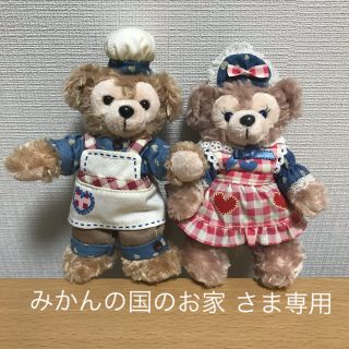 ダッフィー(ダッフィー)の【みかんの国のお家さま専用】ダッフィ＆シェリーメイぬいぐるみバッジ(キャラクターグッズ)