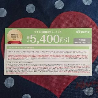 エヌティティドコモ(NTTdocomo)のdocomoクーポン(その他)