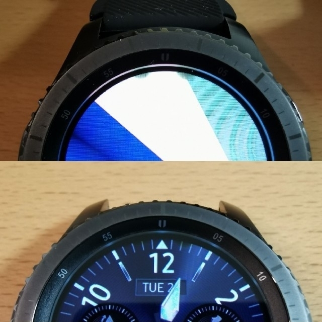 SAMSUNG(サムスン)のGear S3 frontier スマートウォッチ メンズの時計(腕時計(デジタル))の商品写真