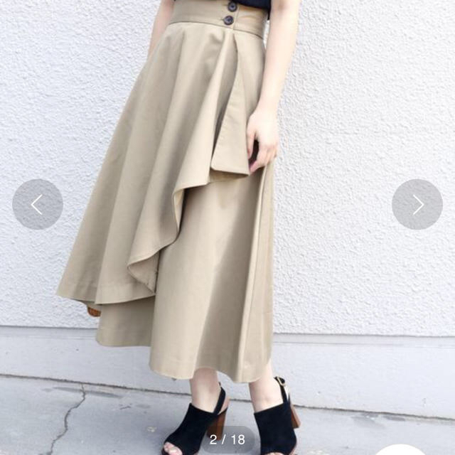 Khaju(カージュ)の美品  別注   Duckies × Khaju ドレープスカート レディースのスカート(ロングスカート)の商品写真