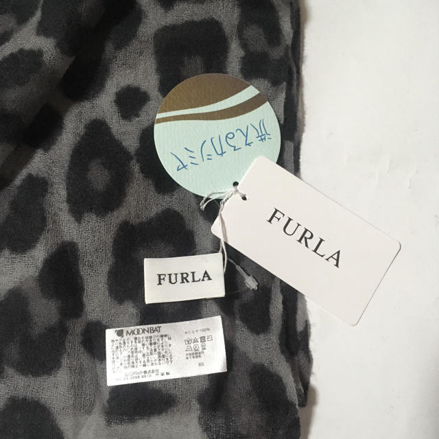 FURLA カシミヤ レオパード柄 ストール 1